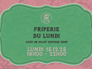 Friperie du lundi x 88 Miles vintage shop