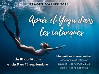 Stage Apnée & Yoga dans les Calanques – 2026 " early bird "