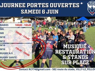 Journée portes ouvertes "Rugby Club de Fillière"