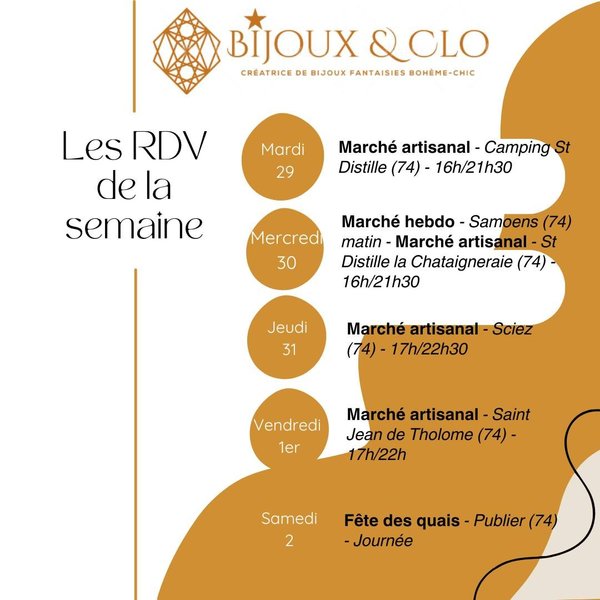 Evenement Bijoux and Clo