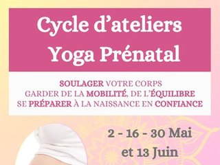 Ateliers de Yoga Prénatal – Cycle de 4 rencontres 