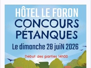 Concours de pétanque en doublette !