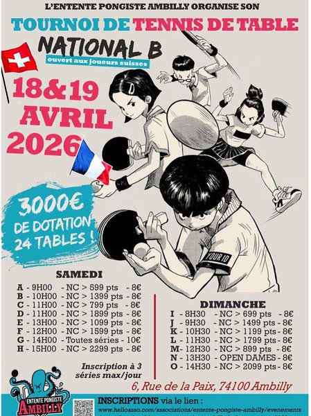 Evenement Entente Pongiste d'Ambilly
