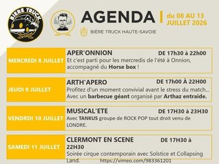 L'agenda le semaine !! 