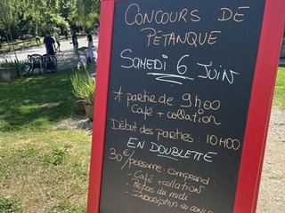 Concours de pétanque en doublette !