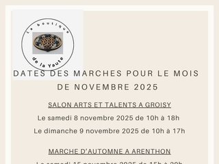 - Les Marchés du mois de Novembre -