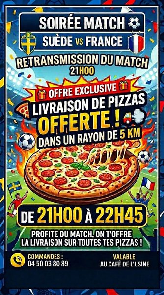 Evenement Café de l'usine by Pizza Giuly