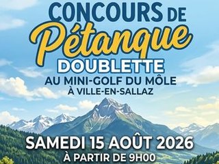 Concours de pétanque en doublette du 15 août !!