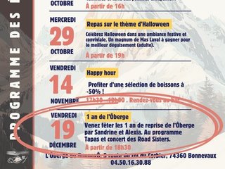 - Les 1 an de l'Ôberge -