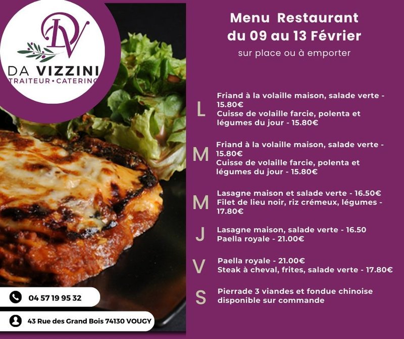 Petite Annonce Da Vizzini Traiteur