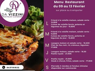 Au menu cette semaine !