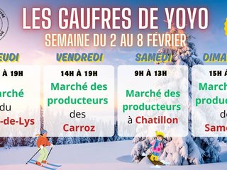 Les marchés de la semaine !