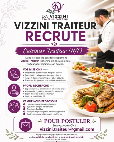 Petite Annonce Da Vizzini Traiteur