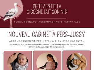 La cigogne déménage - Nouveau cabinet à Pers-Jussy