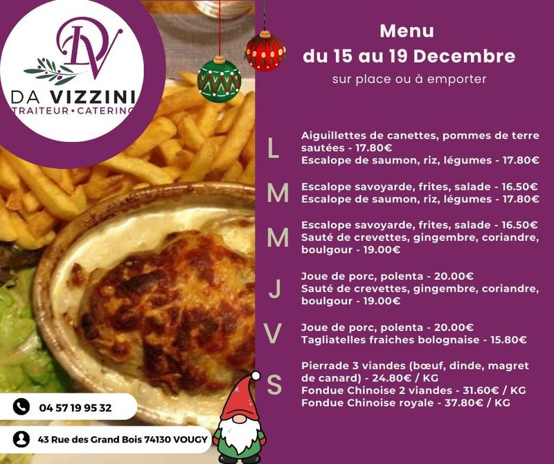 Petite Annonce Da Vizzini Traiteur