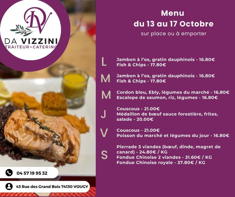 Petite Annonce Da Vizzini Traiteur