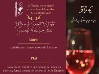 Menu de Saint Valentin