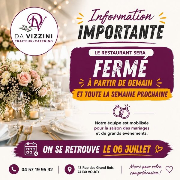 Petite Annonce Da Vizzini Traiteur