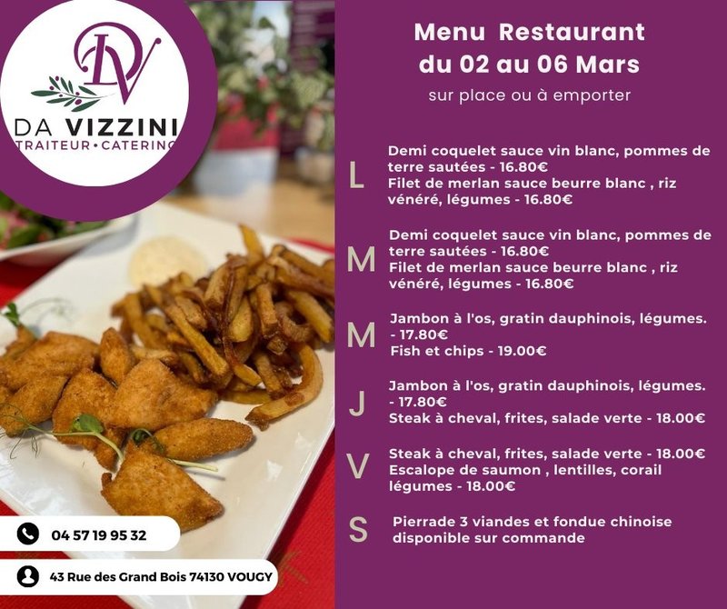 Petite Annonce Da Vizzini Traiteur