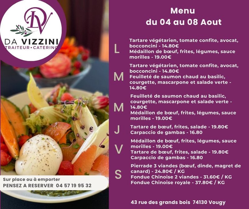 Petite Annonce Da Vizzini Traiteur