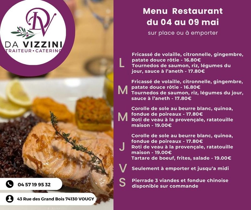 Petite Annonce Da Vizzini Traiteur