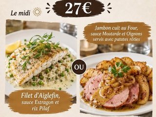Au menu cette semaine à l'Auberge !