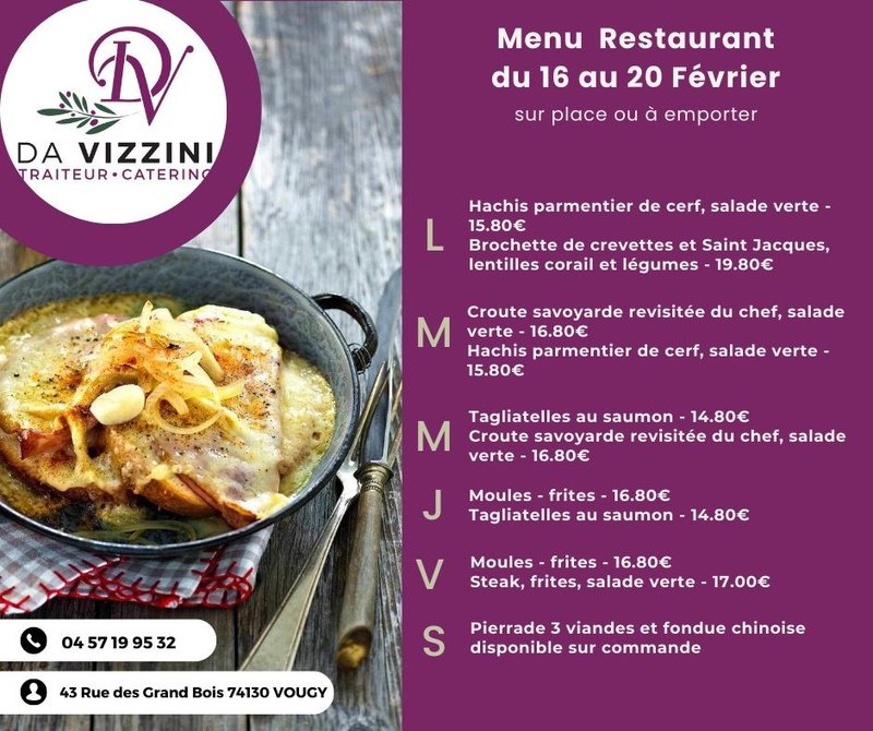 Petite Annonce Da Vizzini Traiteur