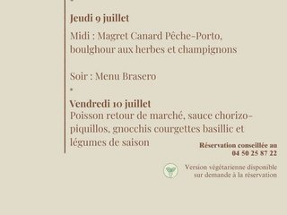 Les mets de la semaine prochaine sont arrivés ! ✨