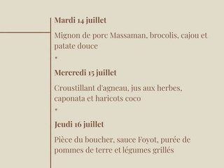 Les saveurs de la semaine sont arrivées !