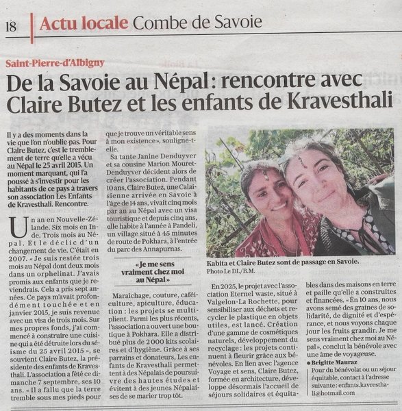 Petite Annonce Les Enfants de Kavresthali