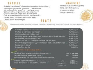 Au menu cette semaine sur place ou à emporter !