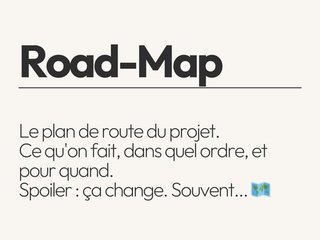 Le dico du Marketing - Road-Map -