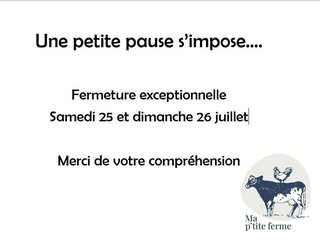 Une petite pause s'impose....