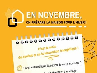 En novembre, on prépare la maison pour l’hiver !