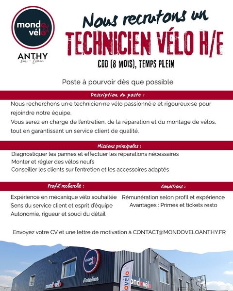 Petite Annonce Mondovélo Anthy-sur-Léman