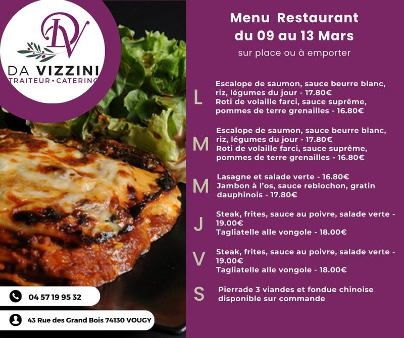 Petite Annonce Da Vizzini Traiteur