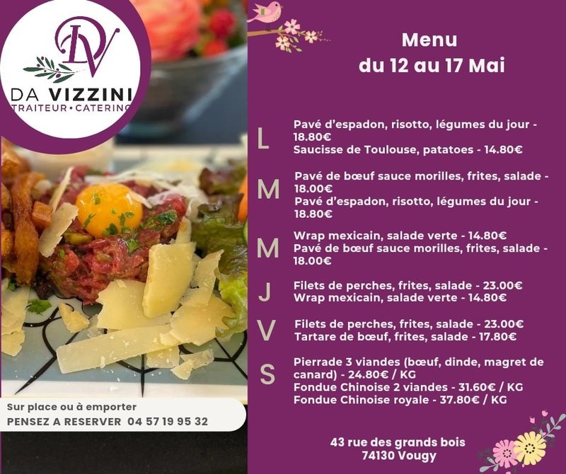Petite Annonce Da Vizzini Traiteur