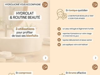 1 même flacon, 3 utilisations 