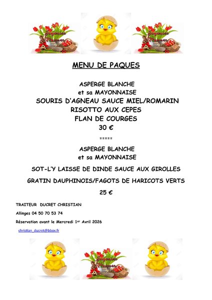 Petite Annonce Boucherie Charcuterie Traiteur DUCRET