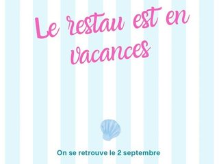 Le restaurant est en vacances, mais les chambres sont ouvertes !!