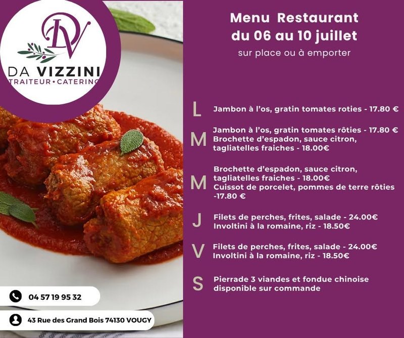 Petite Annonce Da Vizzini Traiteur