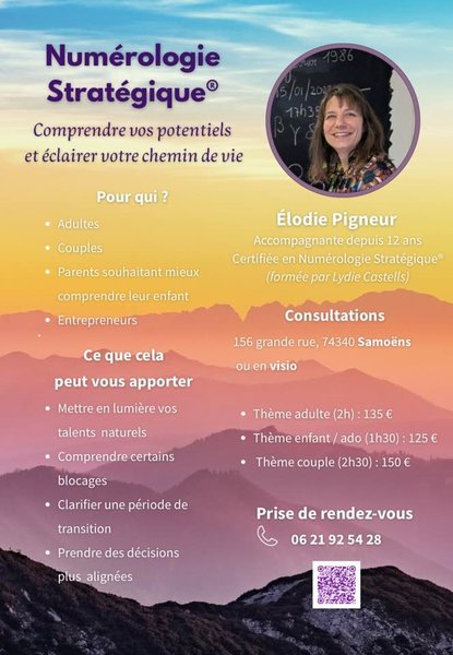 Petite Annonce Elodie - Activatrice de Potentiels