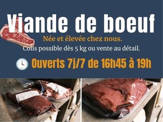 Viande de boeuf disponible !