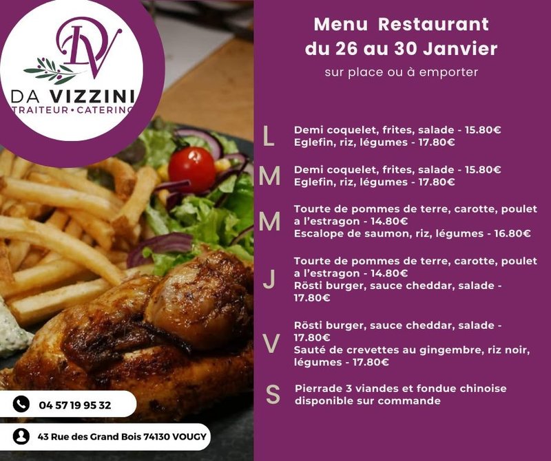 Petite Annonce Da Vizzini Traiteur