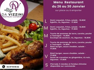 Au menu cette semaine