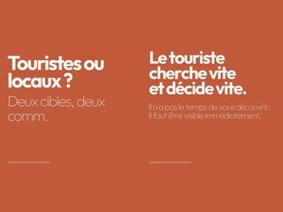 Touristes ou locaux : à qui parlez-vous ? 