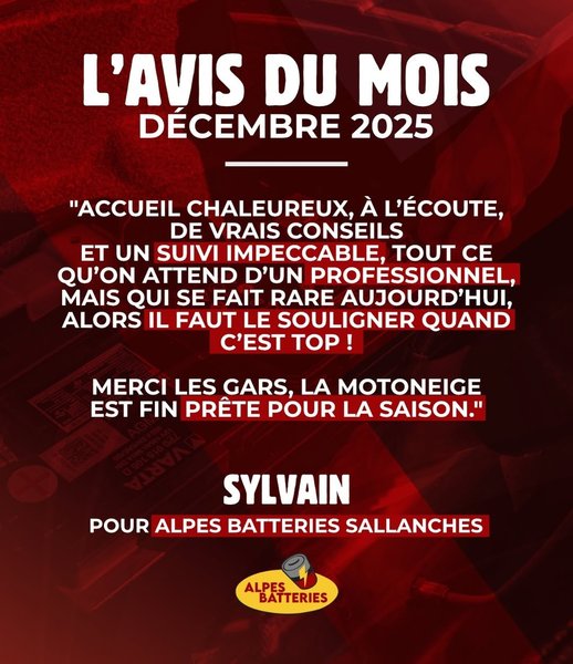 Petite Annonce Alpes Batteries Sallanches