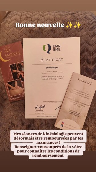 Petite Annonce Emyāna Kinésiologie