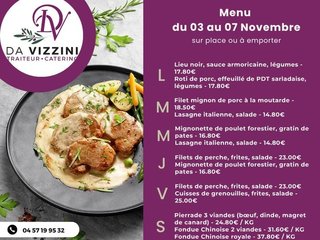 Au menu cette semaine !!