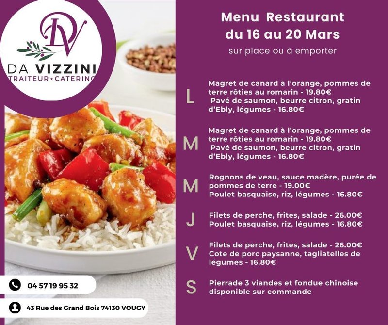 Petite Annonce Da Vizzini Traiteur